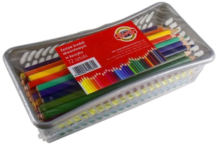 Koh-I-Noor, Mondeluz, kredki akwarelowe w koszyku, 72 szt.