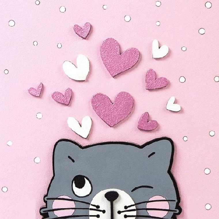 Koh-I-Noor, obraz 3D, kotek, 18-18 cm