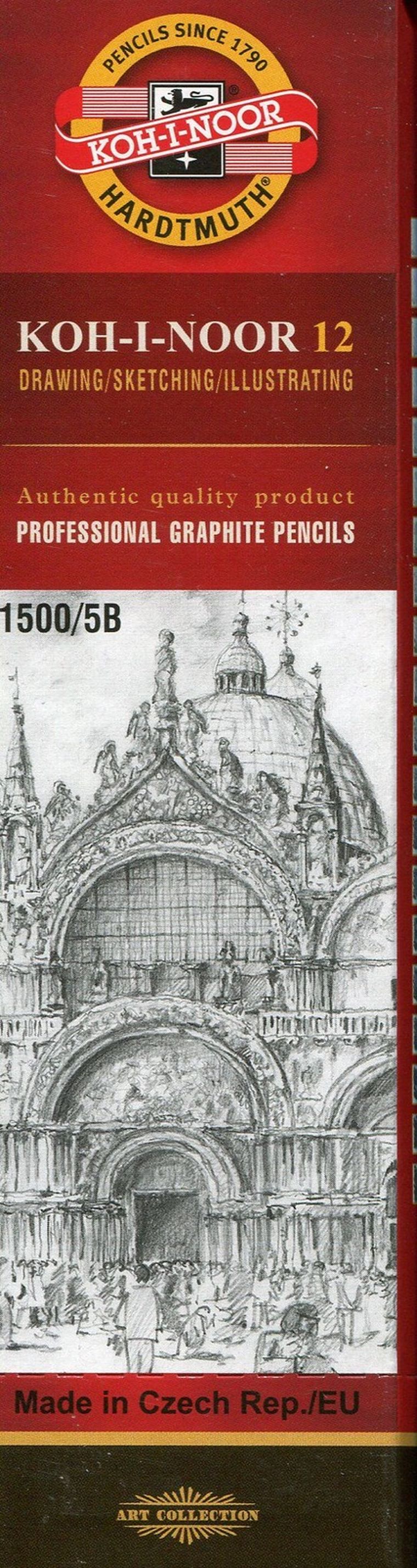 Koh-I-Noor, ołówek grafitowy 1500/5B, 12 szt.