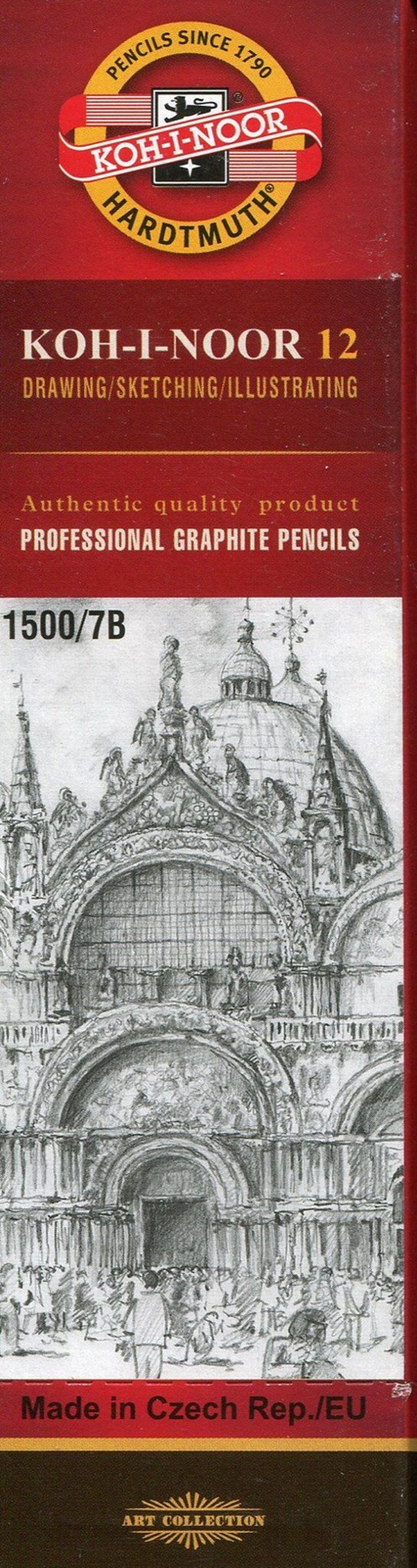 Koh-I-Noor, ołówek grafitowy 1500/7B, 12 szt.