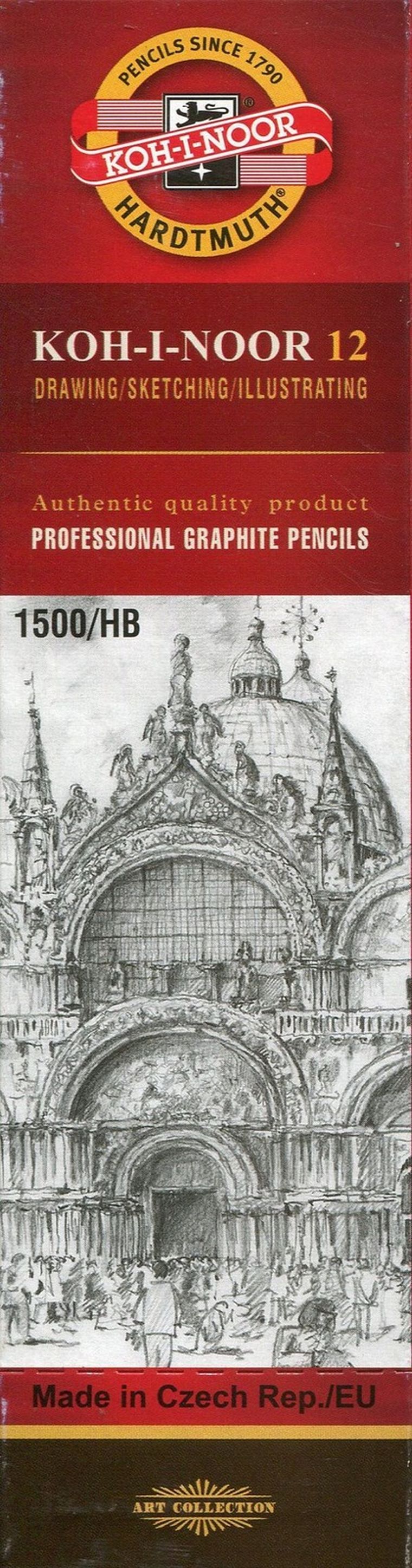 Koh-I-Noor, ołówek grafitowy 1500/HB, 12 szt.