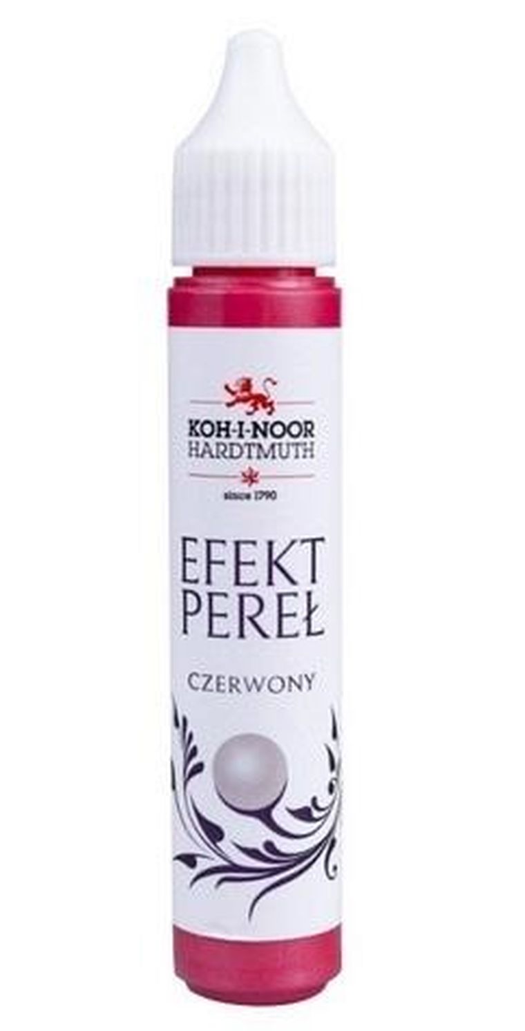 Koh-I-Noor, pisak z efektem perłowym, czerwony, 30 ml