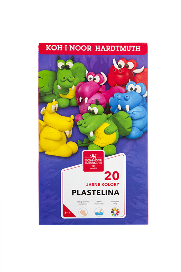 Koh-I-Noor, plastelina, 20 kolorów 400g