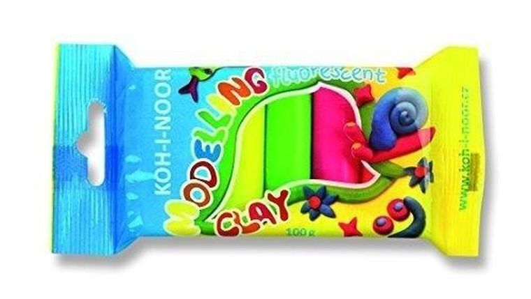 Koh-I-Noor, plastelina fluorescencyjna, 5 kolorów