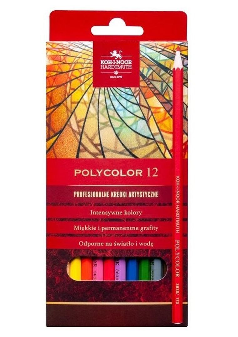 Koh-I-Noor, Polycolor, kredki, 12 kolorów