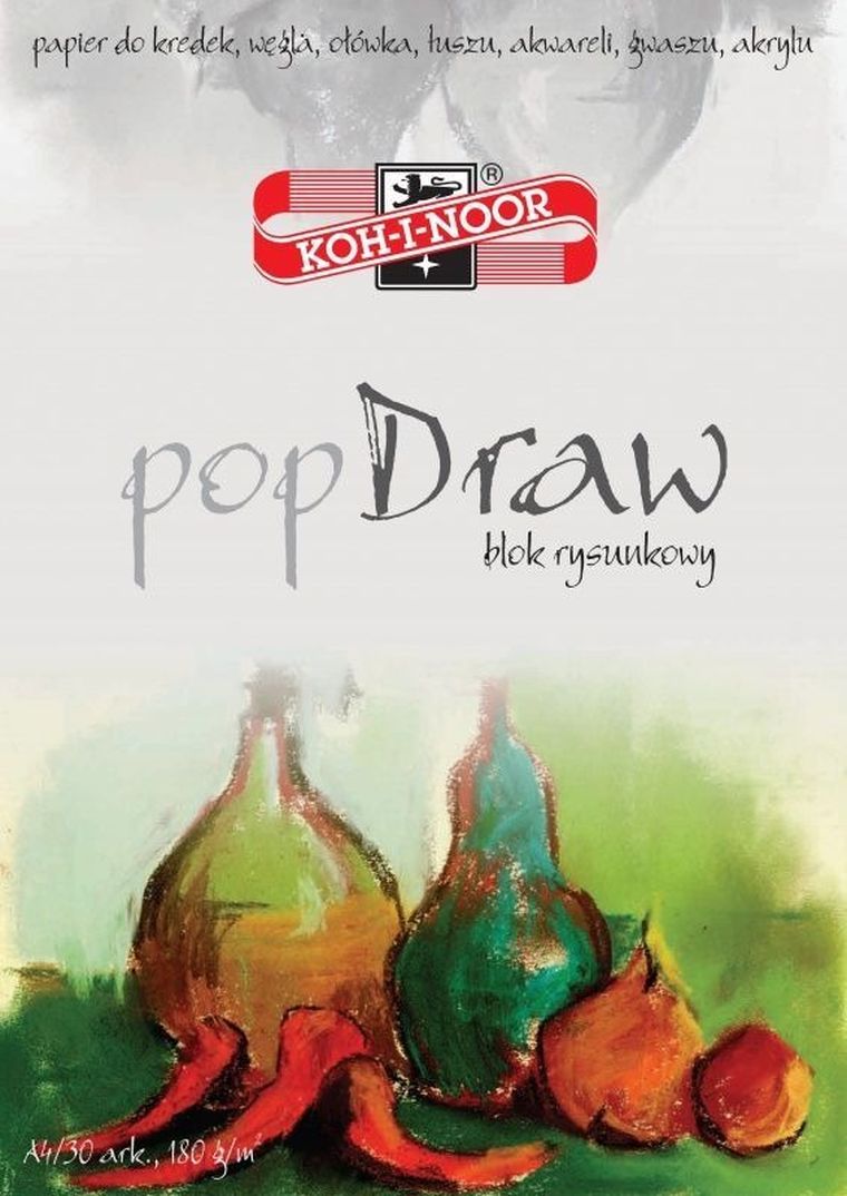 Koh-I-Noor, Pop Draw, blok rysunkowy A4, 30 kartek