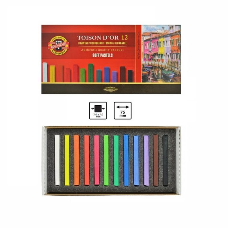 Koh-I-Noor, suche pastele, 12 szt.