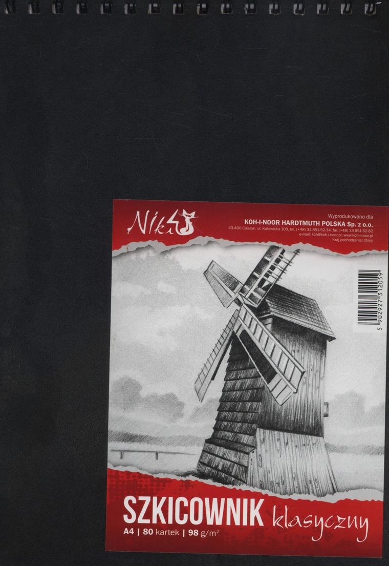 Koh-I-Noor, szkicownik klasyczny A4, 80 kartek