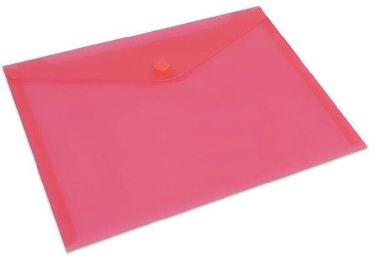 Koh-I-Noor, teczka koperta PP zamykana na zatrzak A5, czerwona