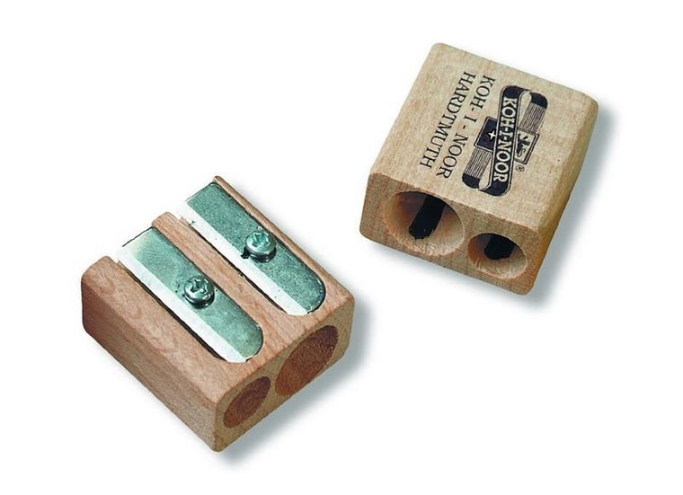 Koh-I-Noor, temperówka podwójna, drewniana, do kredek 7-10 mm