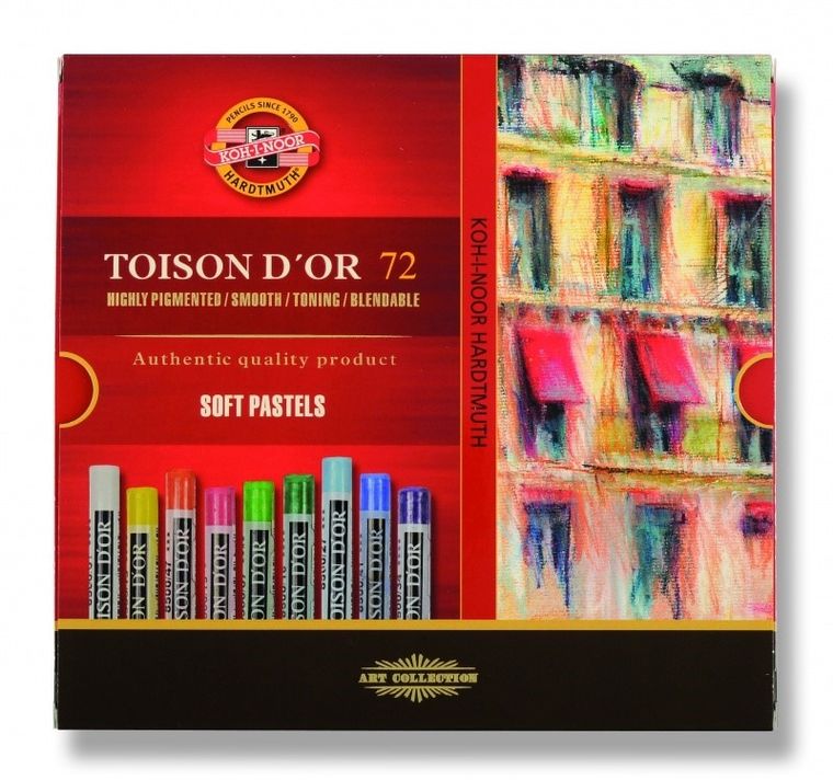 Koh-I-Noor, Toison D'or, pastele suche, 72 kolory