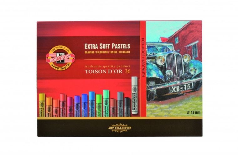 Koh-I-Noor, Toison D'Or, pastele suche, miękkie, 36 kolorów