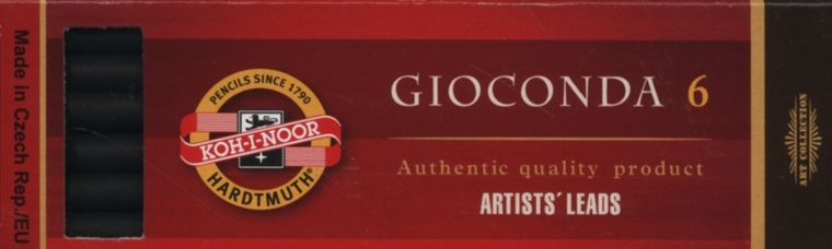 Koh-I-Noor, węgiel prasowany 5,6 mm, wkład 8673, 6 szt.