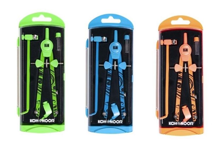 Koh-I-Noor, zestaw z cyrklem, 4 elementy