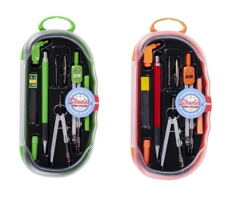 Koh-I-Noor, zestaw z cyrklem, 9 elementów