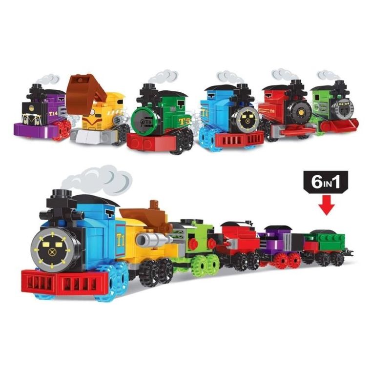 Kolejka fioletowa, klocki