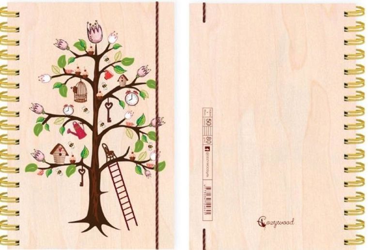 Kołonotatnik ozdobny A6, Drzewo Życia, 50 stron, 1 szt.