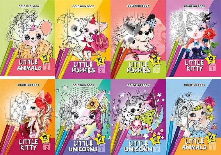 Kolorowanka A5, 15 obrazków