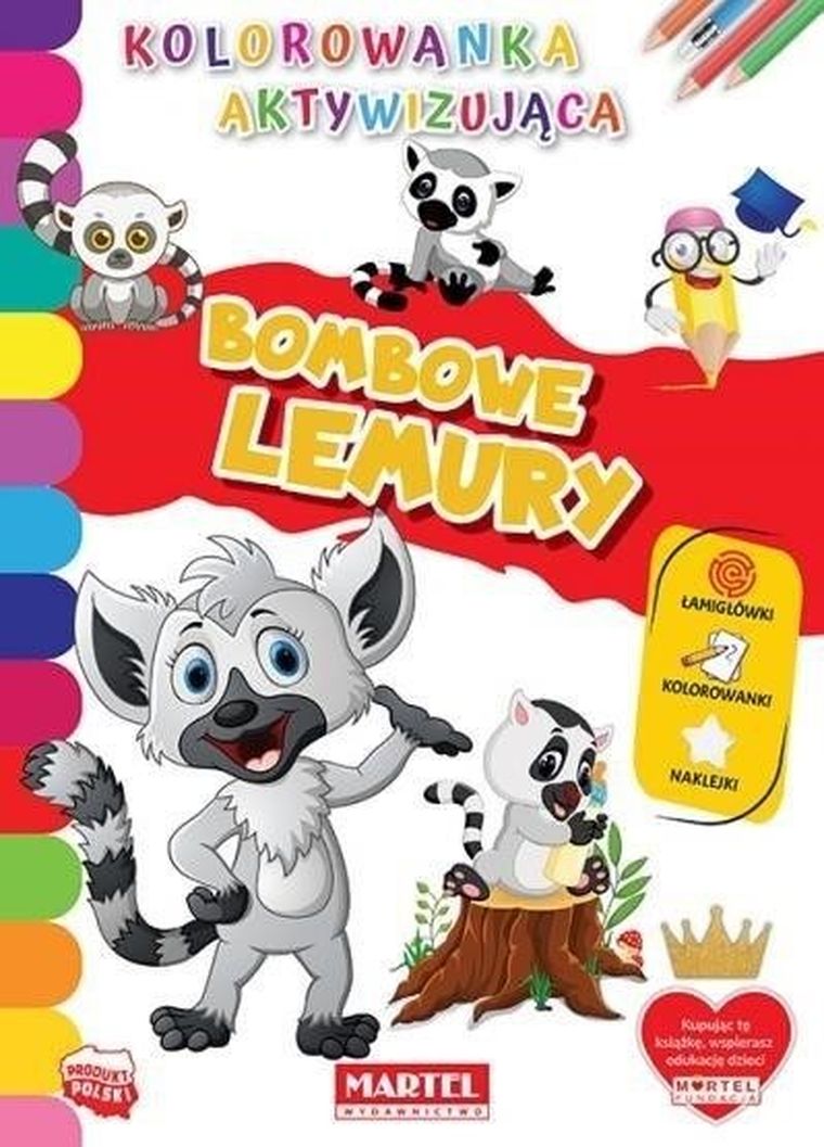 Kolorowanka aktywizująca. Bombowe lemury