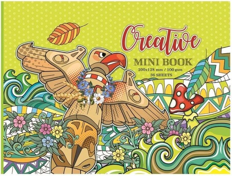 Kolorowanka antystresowa 200-126 mm. Zielona