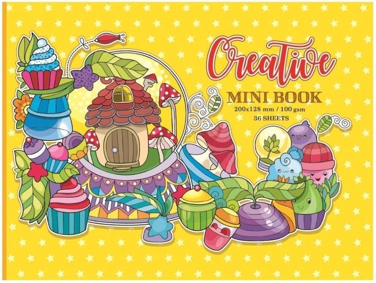 Kolorowanka antystresowa 200-126 mm. Żółta