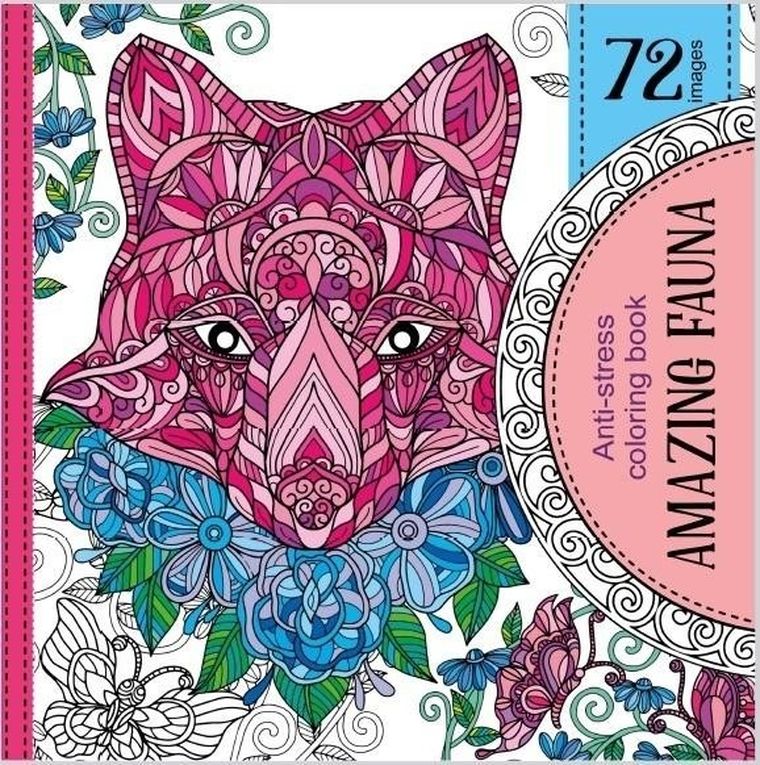 Kolorowanka antystresowa 200-200 mm. Amazing Fauna