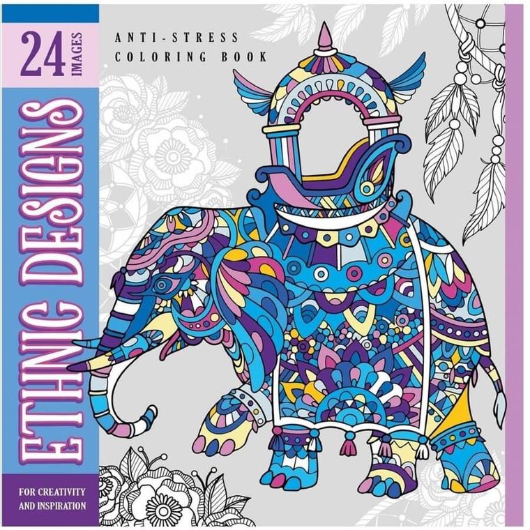 Kolorowanka antystresowa 200-200 mm. Ethnic Designs