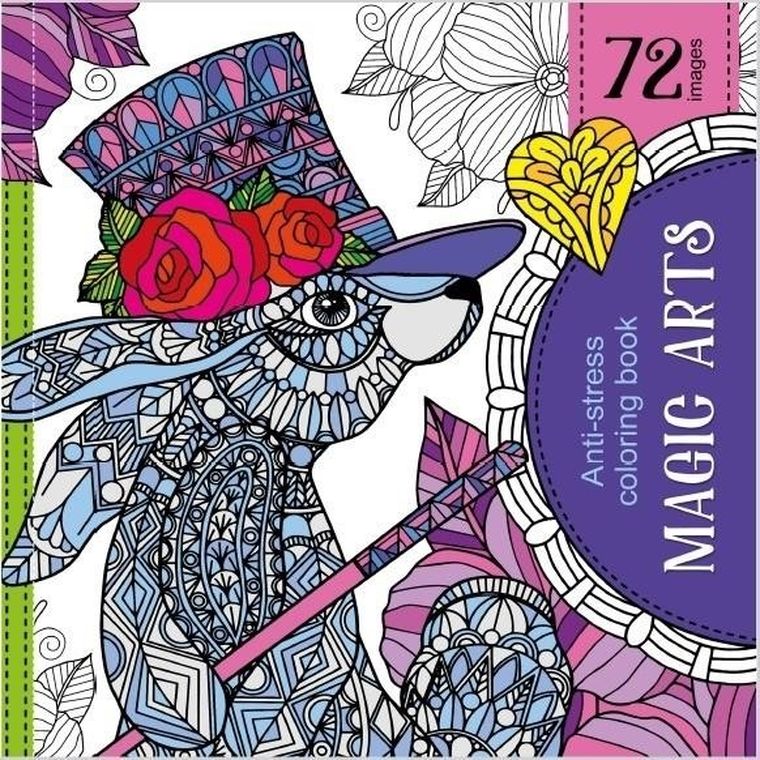 Kolorowanka antystresowa 200-200 mm. Magic Arts