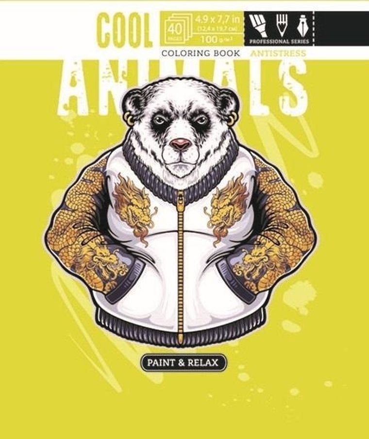 Kolorowanka antystresowa. Cool animals