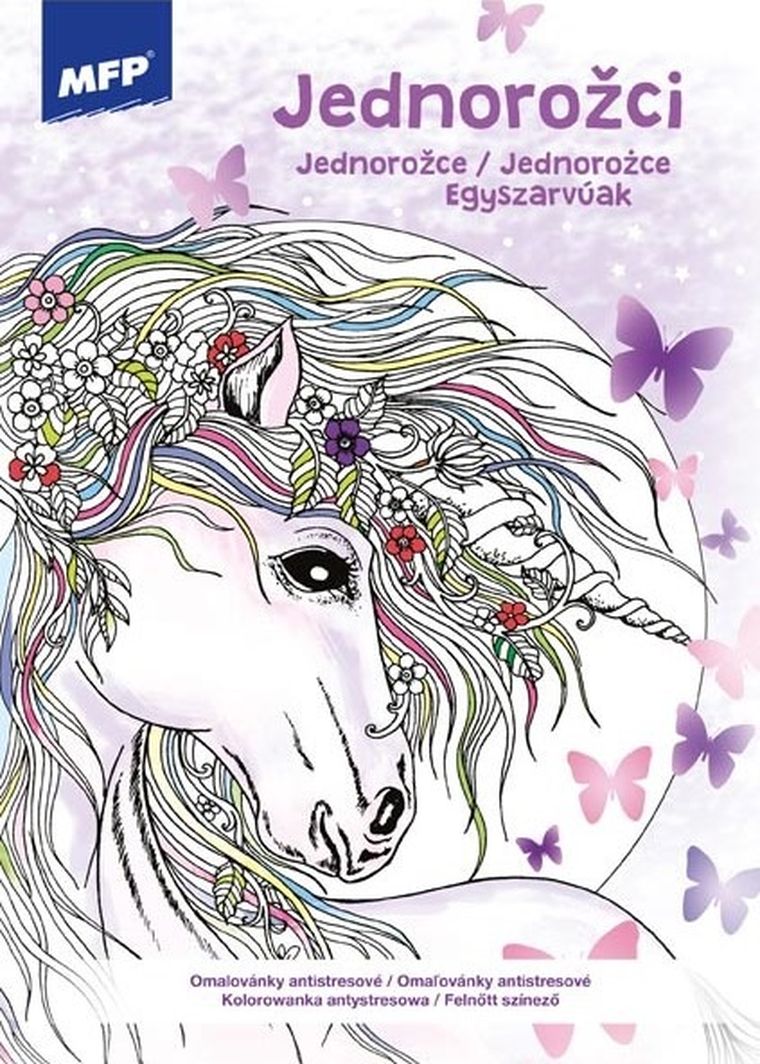 Kolorowanka antystresowa. Jednorożce