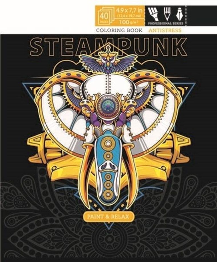 Kolorowanka antystresowa. Steampunk