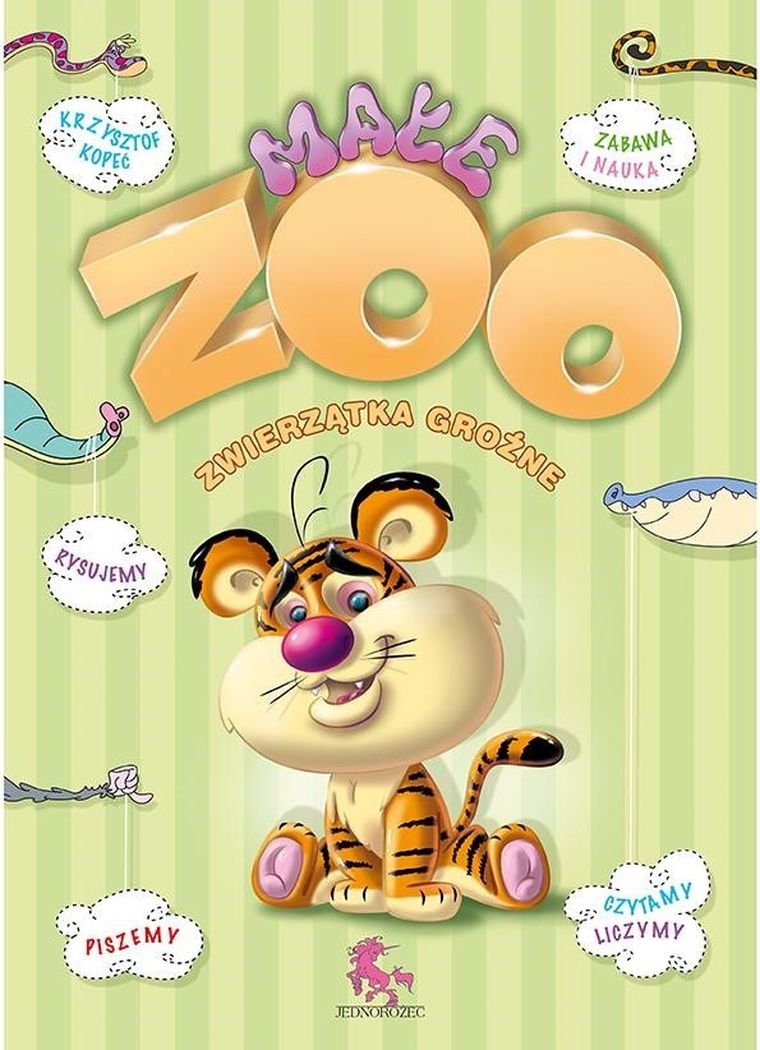 Kolorowanka małe ZOO. Zwierzęta groźne