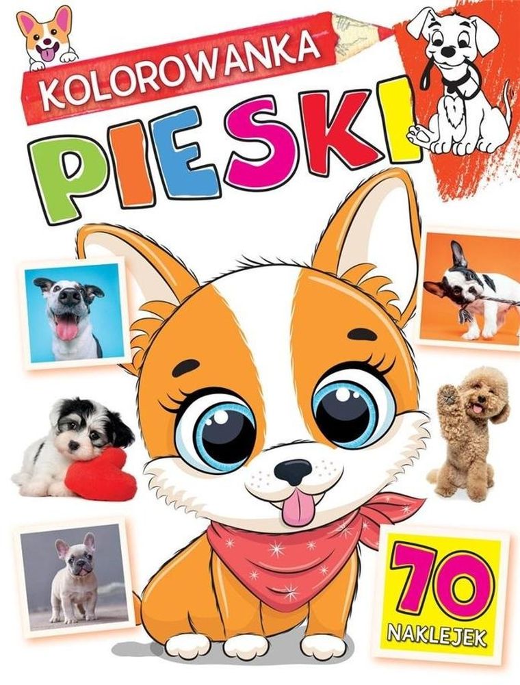 Kolorowanka. Pieski
