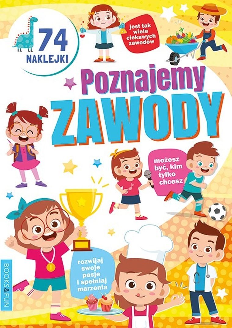 Kolorowanka. Poznajemy zawody z naklejkami