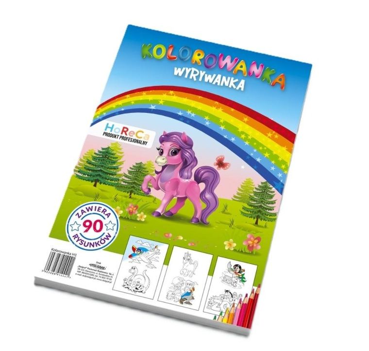 Kolorowanka wyrywanka A4
