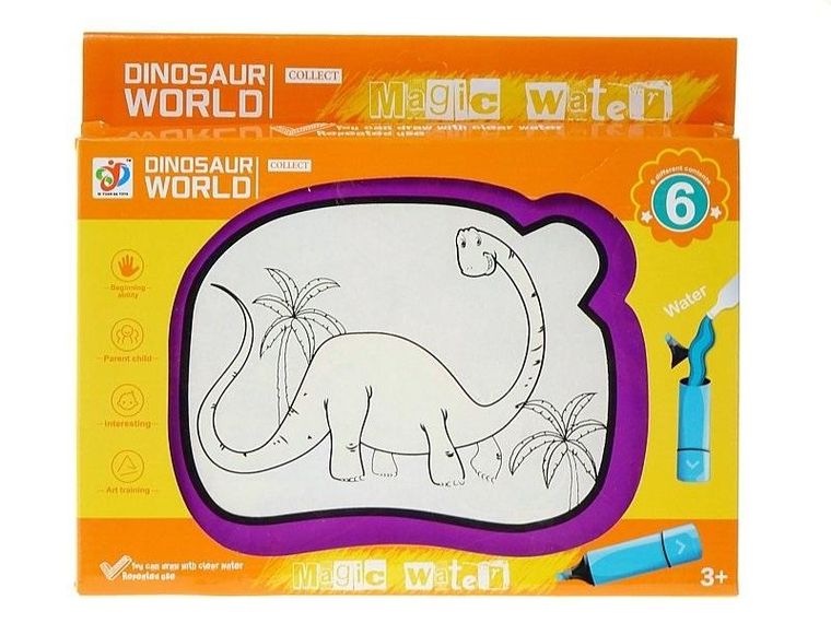 Kolorowanka z flamastrem wodnym. 6 obrazków