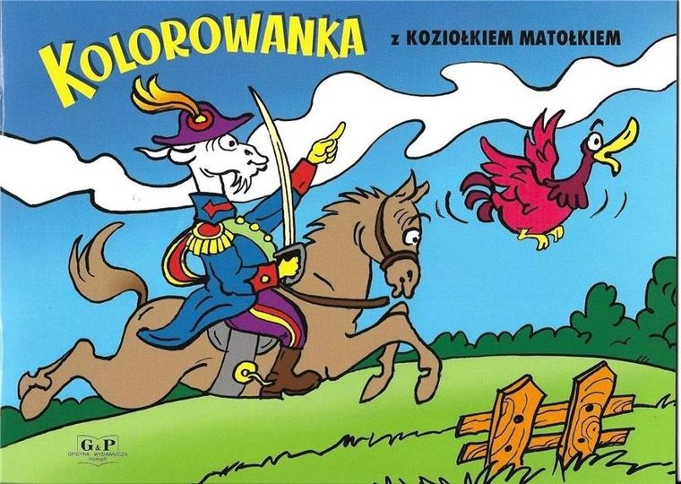 Kolorowanka z Koziołkiem Matołkiem. Konik
