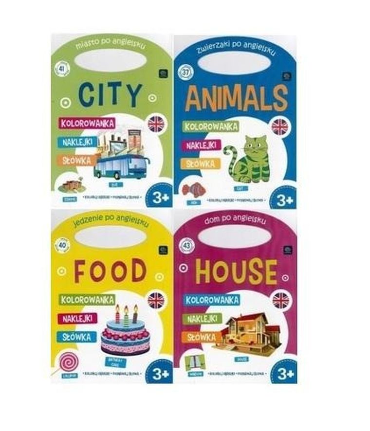 Kolorowanka z naklejkami. Angielski II