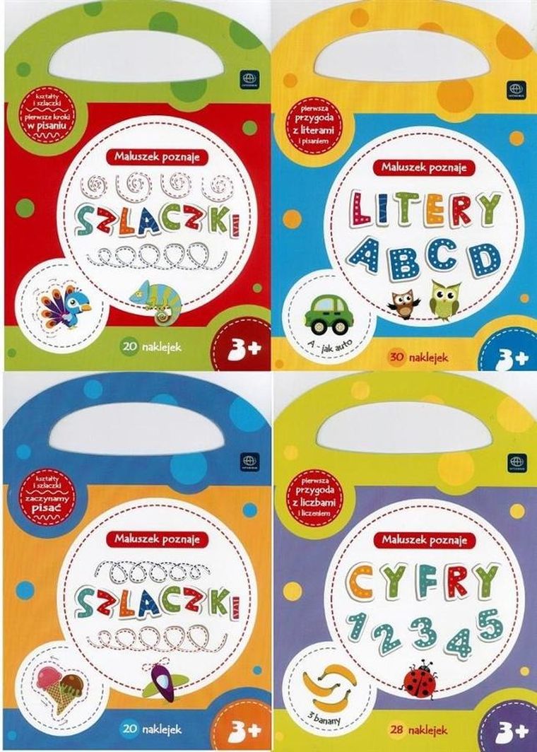 Kolorowanka z naklejkami. Maluszek poznaje