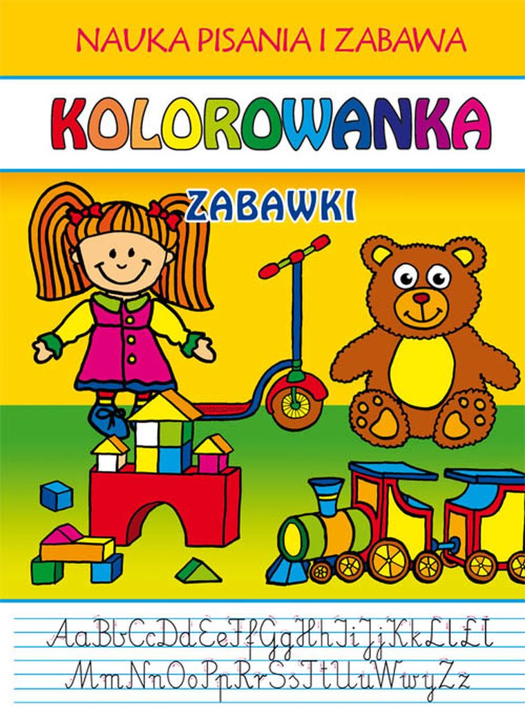 Kolorowanka. Zabawki