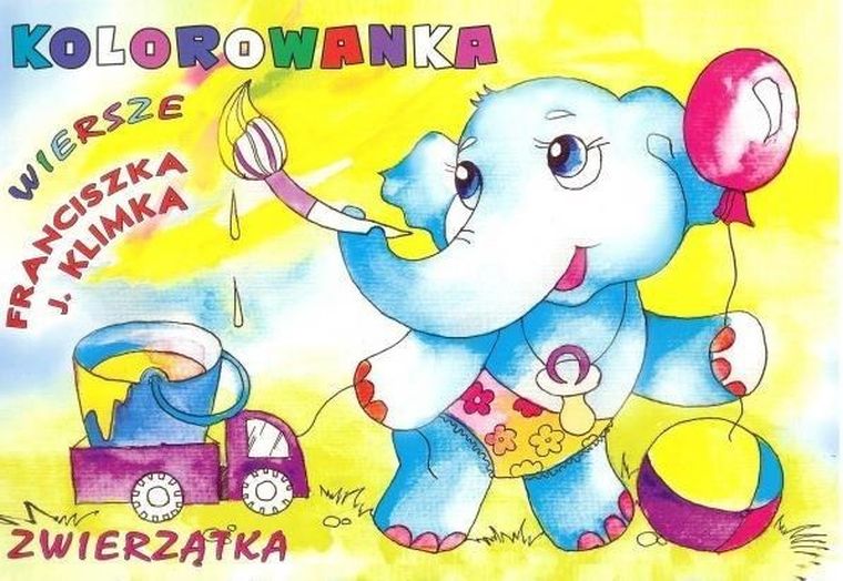 Kolorowanka. Zwierzątka. Wiersze Franciszka J. Klimek