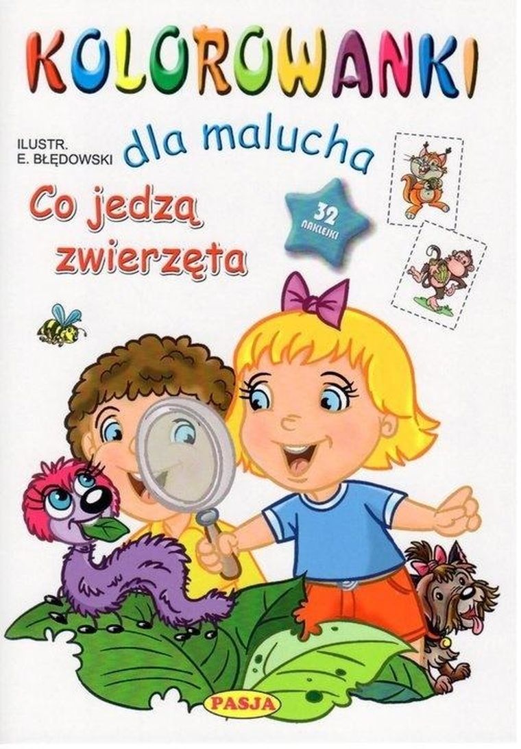 Kolorowanki dla malucha. Co jedzą zwierzęta