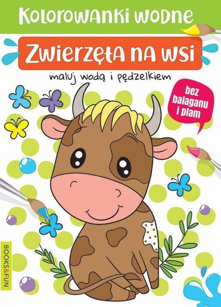 Kolorowanki wodne. Zwierzęta na wsi