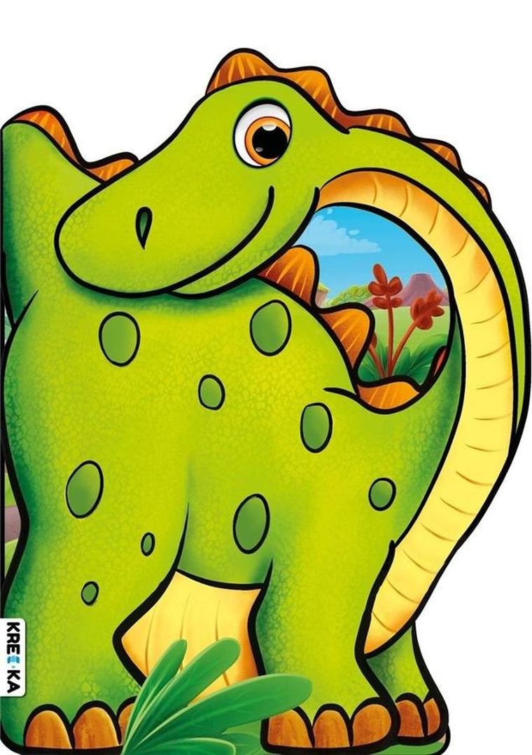 Kolorowanki z naklejkami. Diplodok