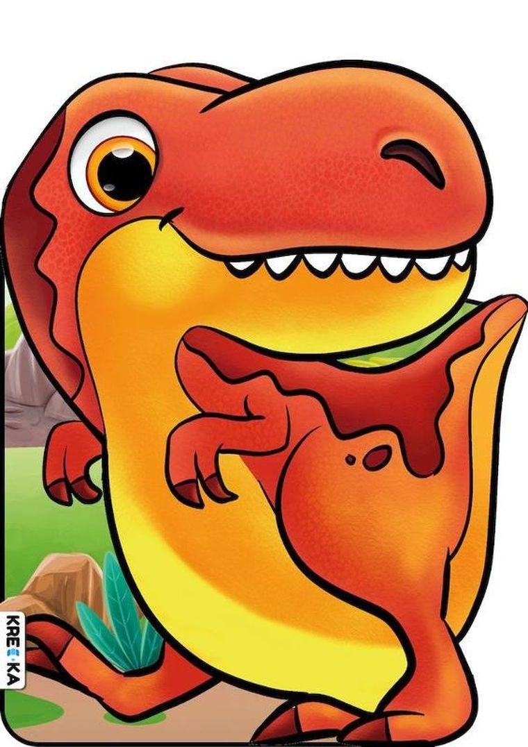 Kolorowanki z naklejkami. Tyranozaur