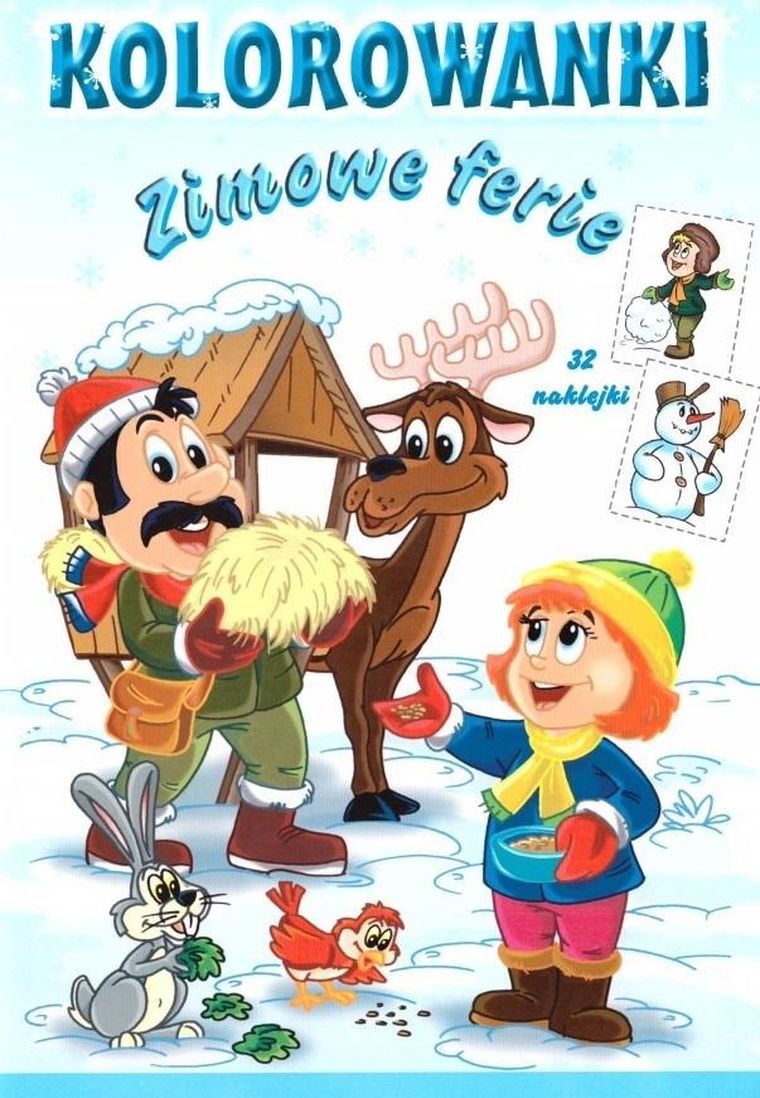 Kolorowanki. Zimowe ferie