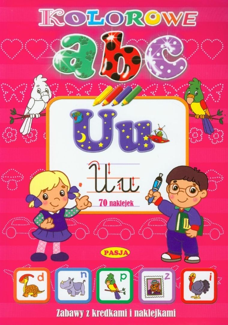 Kolorowe ABC. Zabawy z kredkami i naklejkami