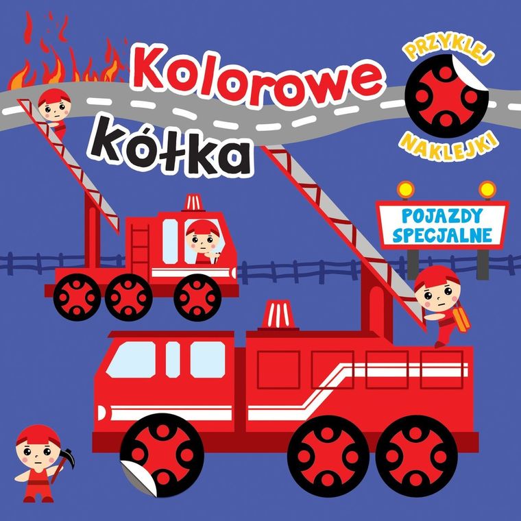 Kolorowe kółka. Pojazdy specjalne