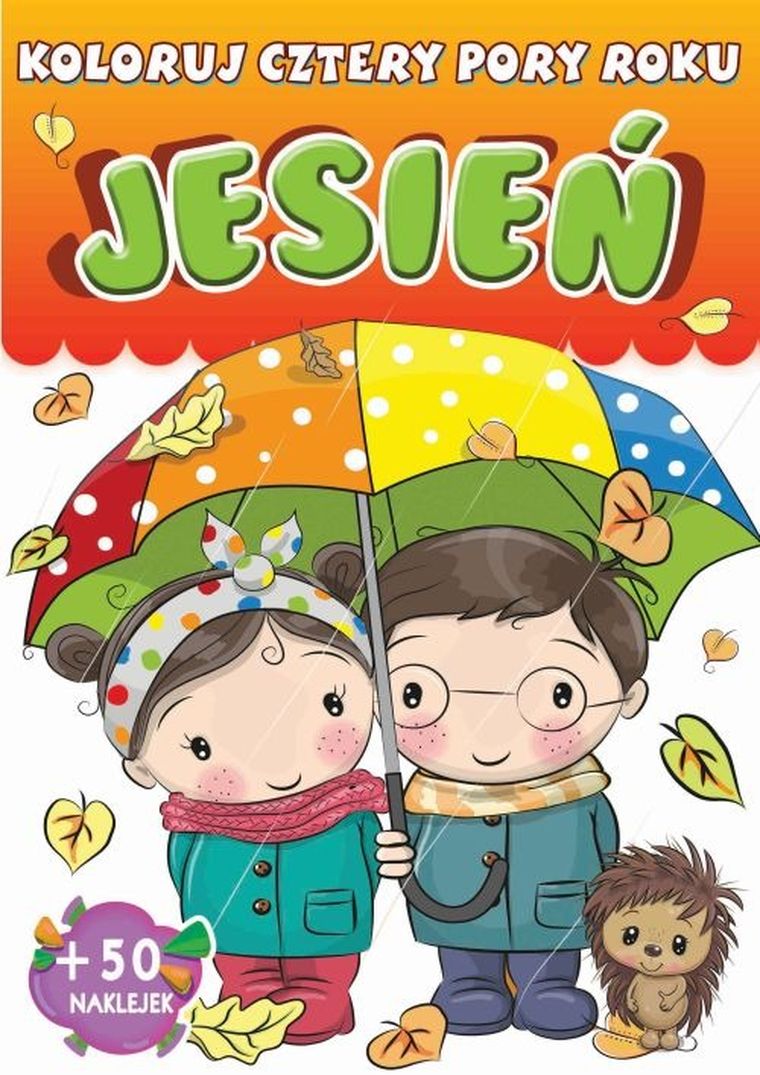 Koloruj Cztery pory roku. Jesień