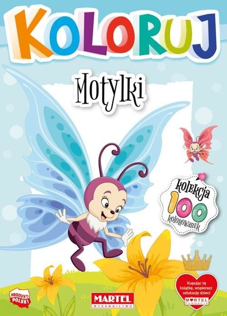 Koloruj. Motylki
